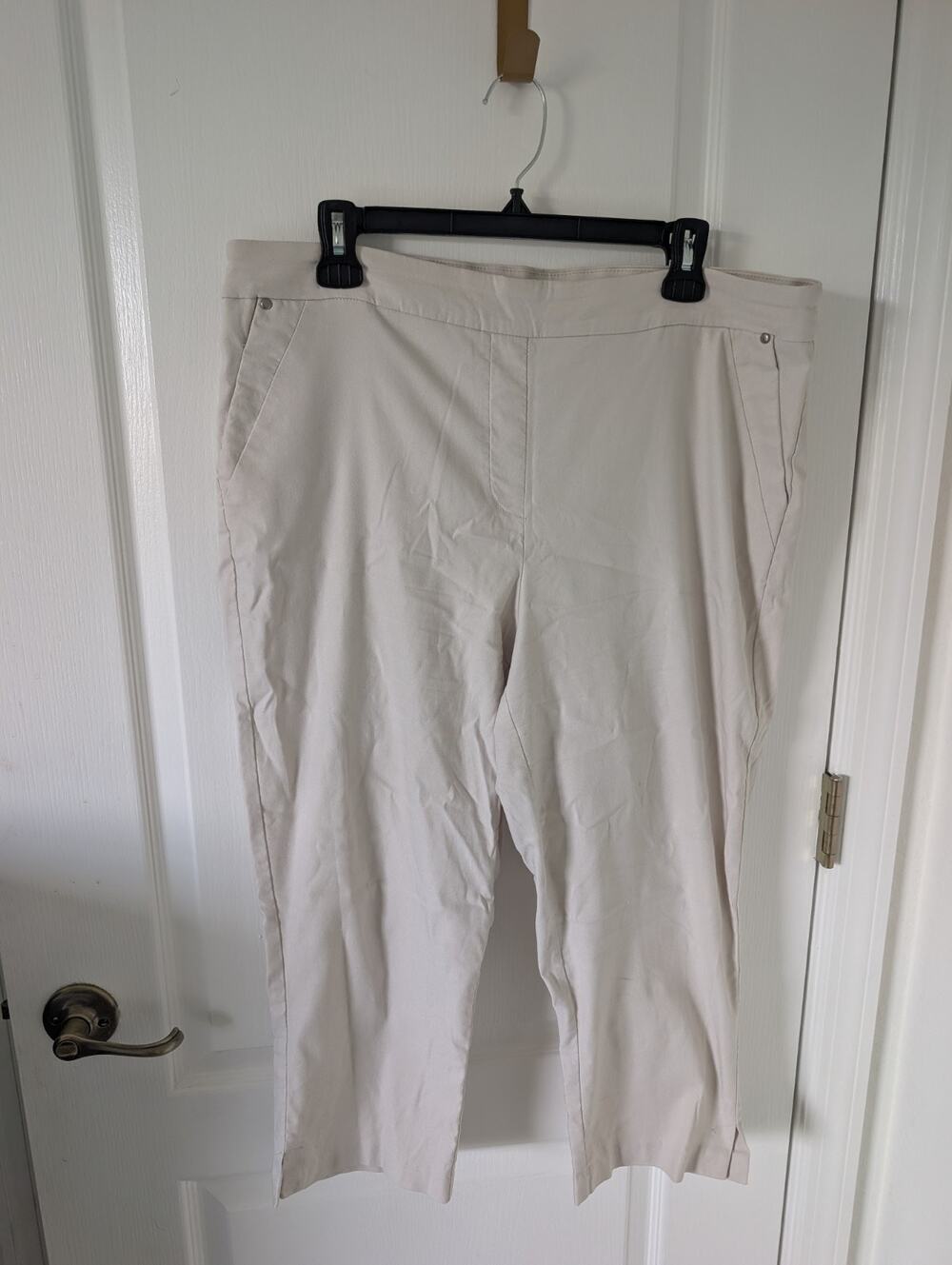 Tribal Flatten It Stretch Extensible Womens Beige Casual Pants 16 Stretch